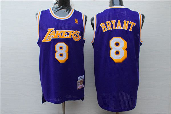 Men 2017 NBA Los Angeles Lakers #8 Kobe Bryant purple nike jersey->->NBA Jersey